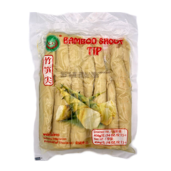 X.O Brand Bamboo Shoot Tip 竹筍尖 (Drained weight: 400g, Net weight: 454g) - Tuk Tuk Mart
