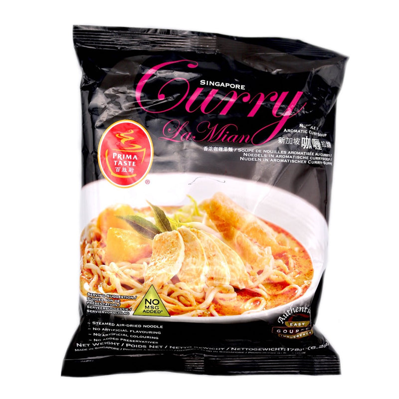 Prima Taste Singapore Curry La Mian 新加坡咖哩拉麵 178g - Tuk Tuk Mart