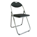 Anika Padded Faux Leather Folding Office Chair - Black - Tuk Tuk Mart