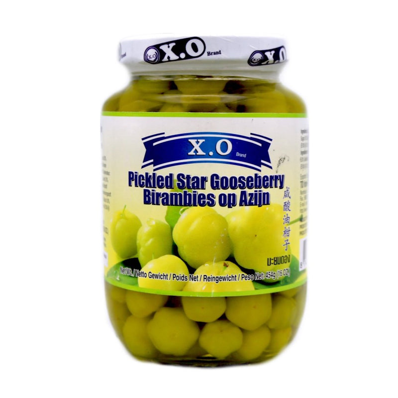 X.O Pickled Star Gooseberry 咸酸油柑子 454g - Tuk Tuk Mart