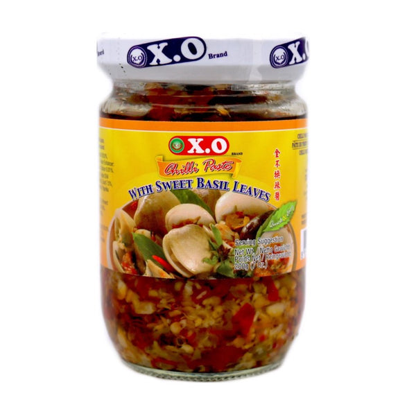 X.O Chilli Paste with Sweet Basil Leaves 200g - Tuk Tuk Mart