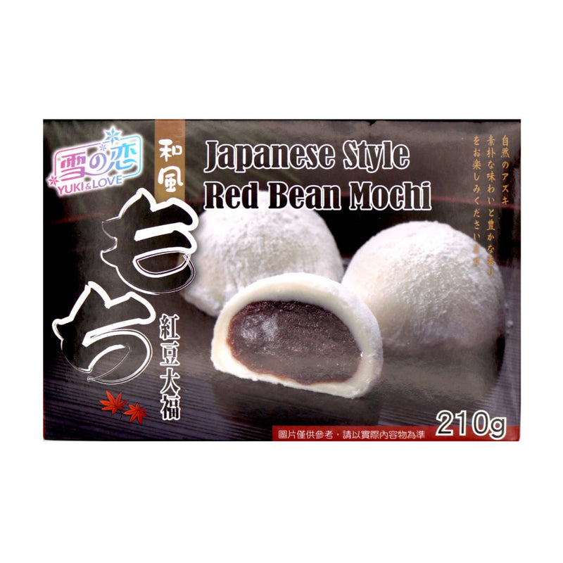 Yuki & Love Japanese Style Red Bean Mochi 210g - Tuk Tuk Mart