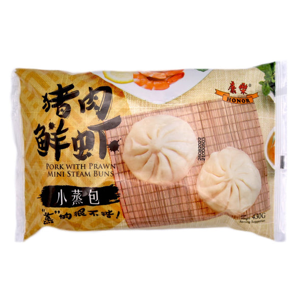 Honor Pork with Prawn Mini Steam Buns 康樂豬肉鲜虾小蒸包 430g (Frozen) - Tuk Tuk Mart