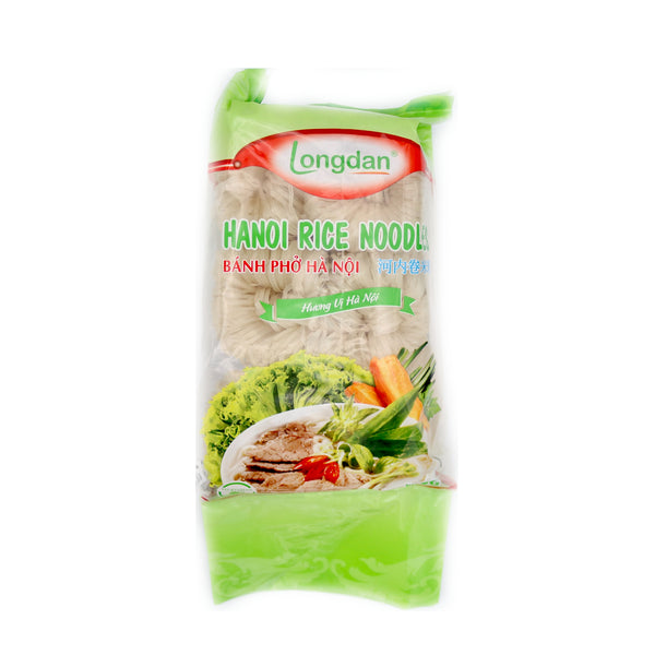 Longdan Hanoi Rice Noodles (Banh Pho Ha Noi) 400g - Tuk Tuk Mart