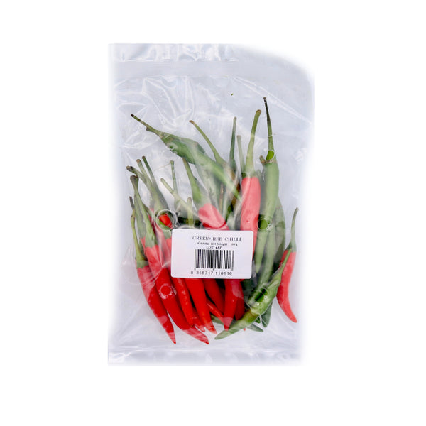 Fresh Green and Red Chillis (Thai) 100g - Tuk Tuk Mart