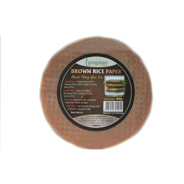 Longdan Brown Rice Paper 500g - Tuk Tuk Mart