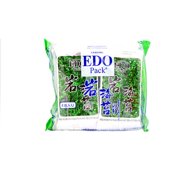 EDO Pack Sea Stone Seaweed Laver 16g - Tuk Tuk Mart