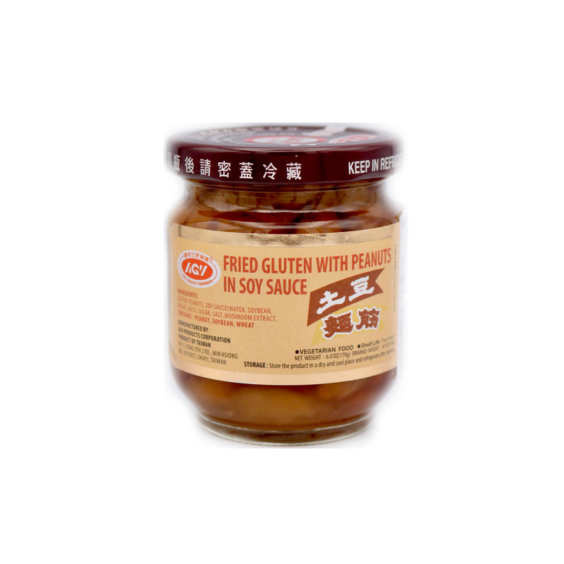 AGV Fried Gluten with Peanuts in Soy Sauce 170g - Tuk Tuk Mart