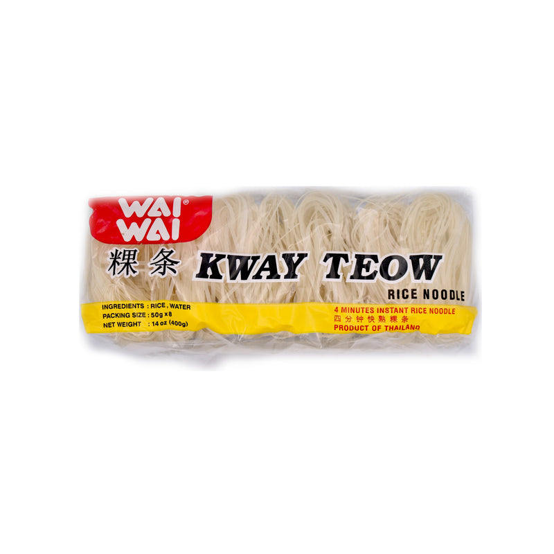 Wai Wai Rice Noodles (Kway Teow) (8x50g) 400g - Tuk Tuk Mart