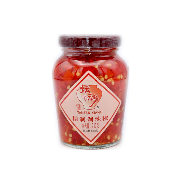Tan Tan Xiang Chopped Red Chilli (with Sweetener(s)) 210g - Tuk Tuk Mart