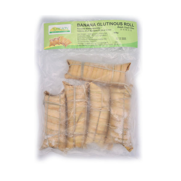 Kim Son Banana Glutinous Roll (Banh Chuoi Dira) 500g (FROZEN) - Tuk Tuk Mart