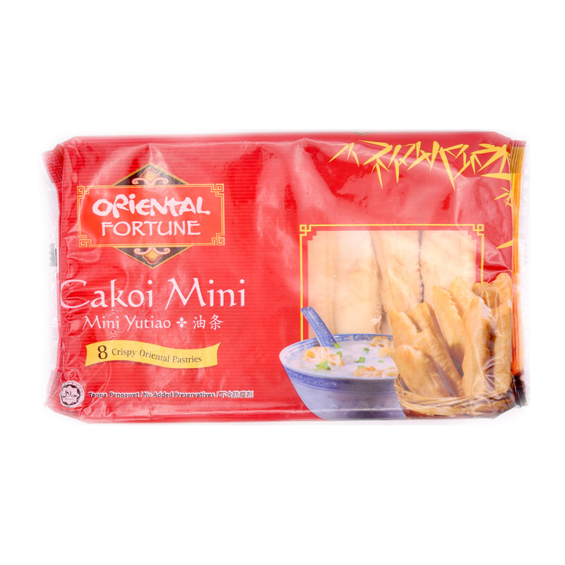 Oriental Fortune Cakoi Mini (Mini Yutiao) (Crispy Oriental Pastry) (8 Pieces) 160g (FROZEN) - Tuk Tuk Mart