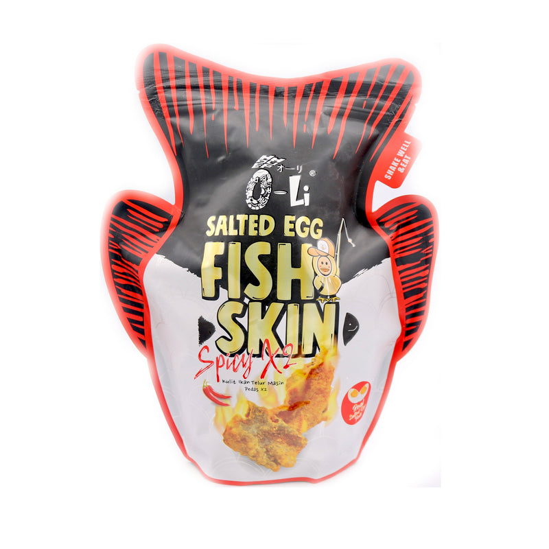 Hoe Hup Salted Egg Fish Skin (Spicy x2) 80g - Tuk Tuk Mart
