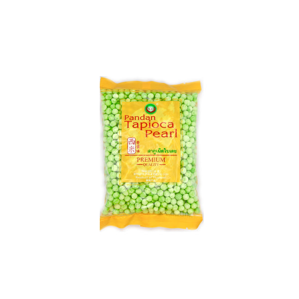 X.O Pandan Tapioca Pearl 西米香葉味 375g | Tuk Tuk Mart