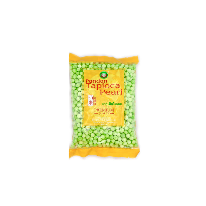 X.O Pandan Tapioca Pearl 西米香葉味 375g | Tuk Tuk Mart