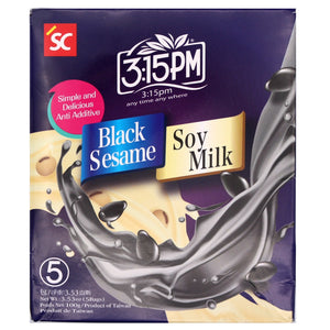 SC 3:15PM Black Sesame Soy Milk 100g (5 Sachets) | Tuk Tuk Mart
