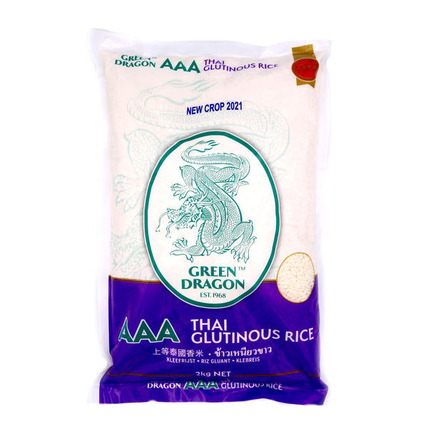 Green Dragon AAA Thai Glutinous Rice 2KG | Tuk Tuk Mart