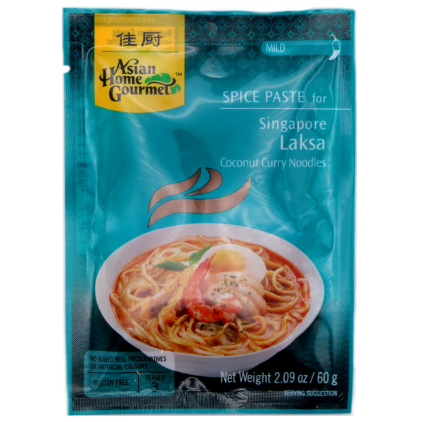 Asian Home Gourmet Spice Paste for Singapore Laksa Coconut Curry Noodles 60g | Tuk Tuk Mart