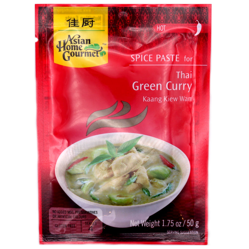 Asian Home Gourmet Spice Paste for Thai Green Curry (Kaang Kiew Wan) 50g | Tuk Tuk Mart