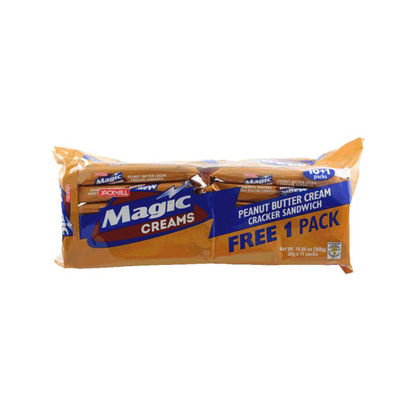 Jack 'N Jill Magic Creams (Peanut Butter Cream Cracker Sandwich) 308g (11X28g) | Tuk Tuk Mart