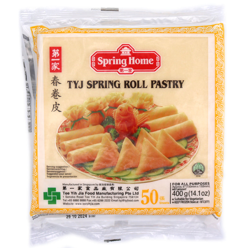 Spring Home TYJ Spring Roll Pastry 400g (Frozen) 6 inch | Tuk Tuk Mart