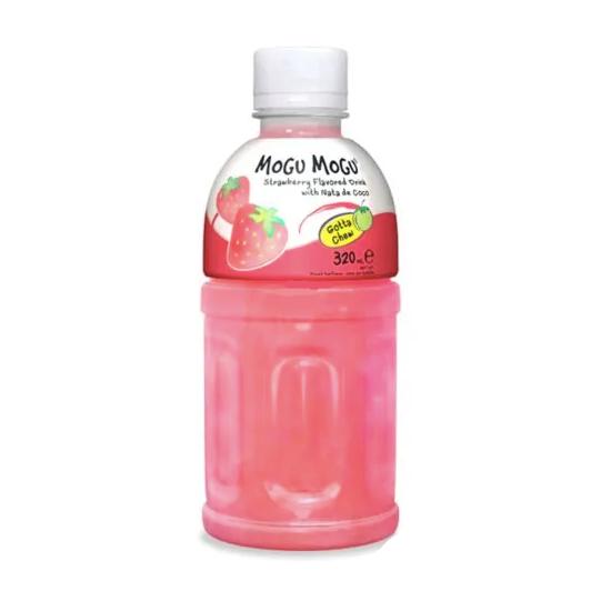 Mogu Mogu Strawberry Flavoured Drink with Nata de Coco 320ml | Tuk Tuk Mart
