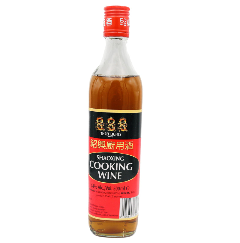 Three Eights Shaoxing Cooking Wine 紹興料酒 500ml | Tuk Tuk Mart