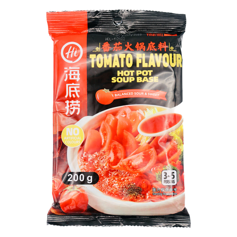 Haidilao Tomato Flavour Hot Pot Soup Base 海底撈番茄火鍋底料 200g | Tuk Tuk Mart