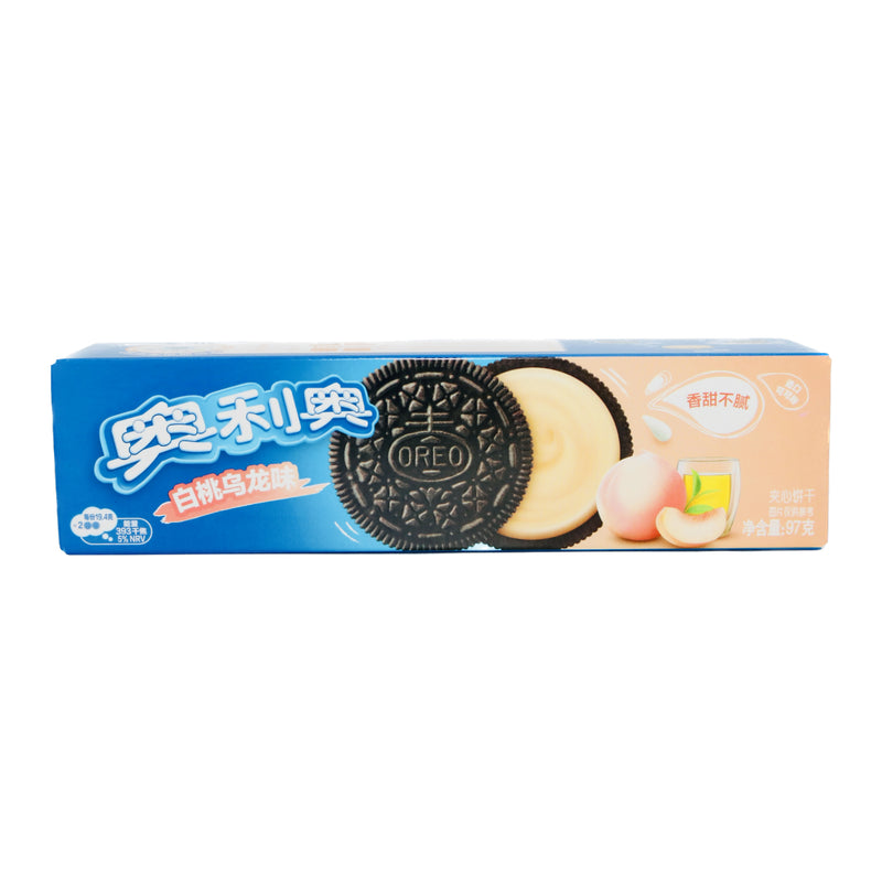 Oreo Cookies Peach Oolong Flavour 億滋奧利奧夾心餅乾白桃烏龍味 97g | Tuk Tuk Mart