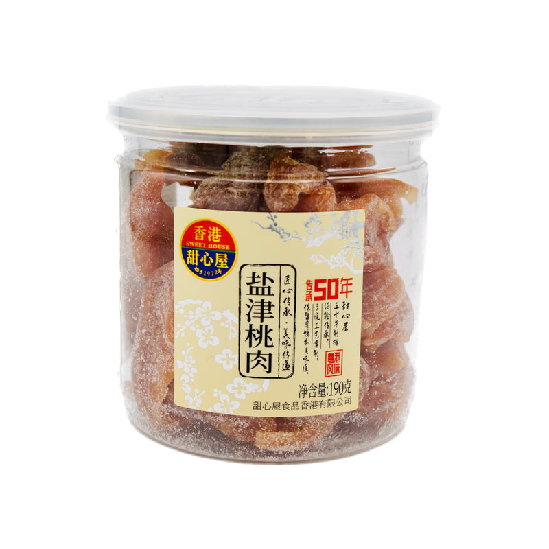 Sweet House Savoury Peach 甜心屋鹽津桃肉 190g | Tuk Tuk Mart