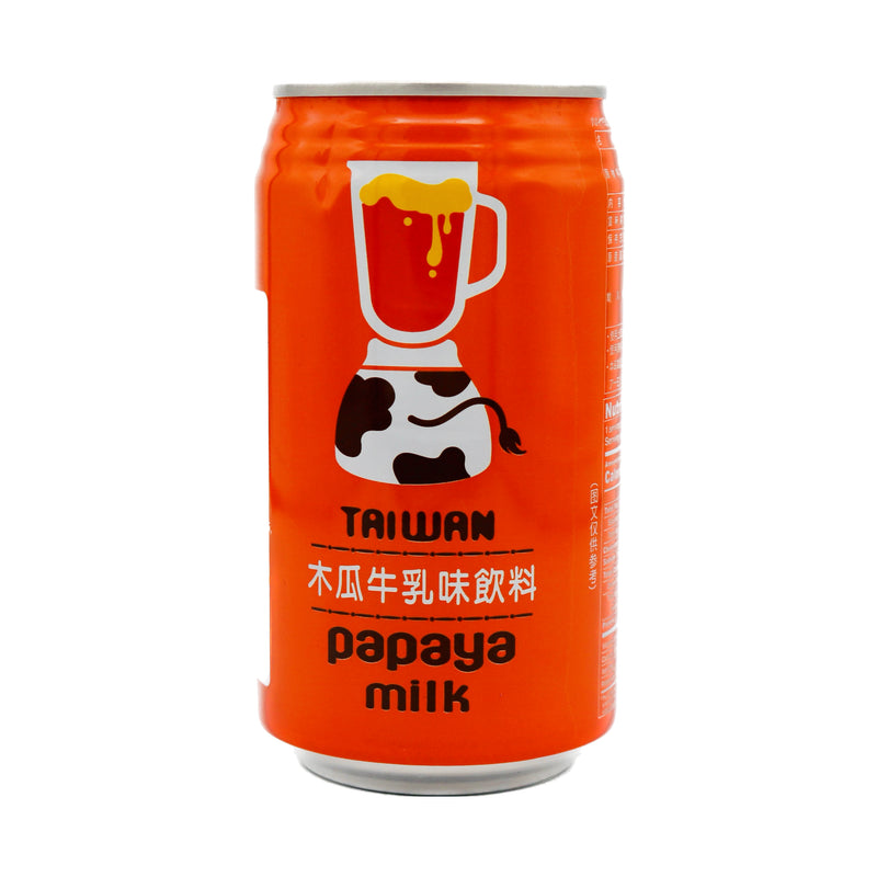 *Famous House Taiwan Papaya Milk Drink 木瓜牛乳味飲料 340ml | Tuk Tuk Mart