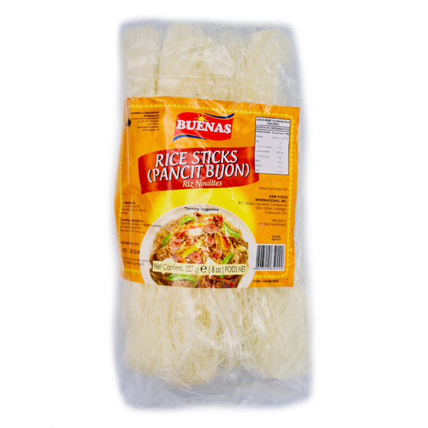 Buenas Rice Sticks (Pancit Bihon) 227g | Tuk Tuk Mart