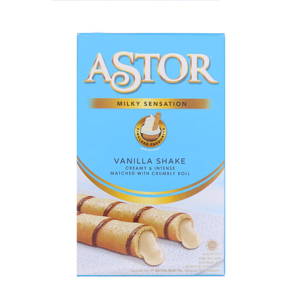 Astor Milky Vanilla Shake Wafer Rolls 40g | Tuk Tuk Mart