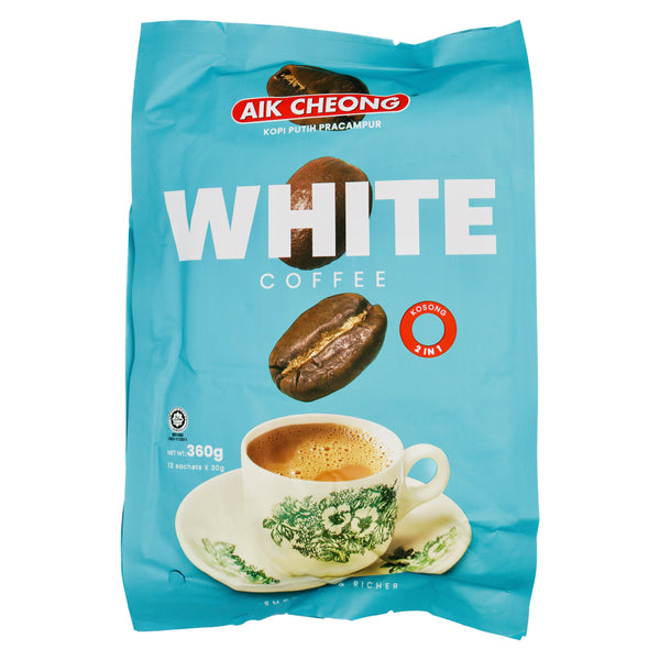 AIK Cheong Instant 2 in 1 White Coffee (30g*12 Sachets) 360g | Tuk Tuk Mart
