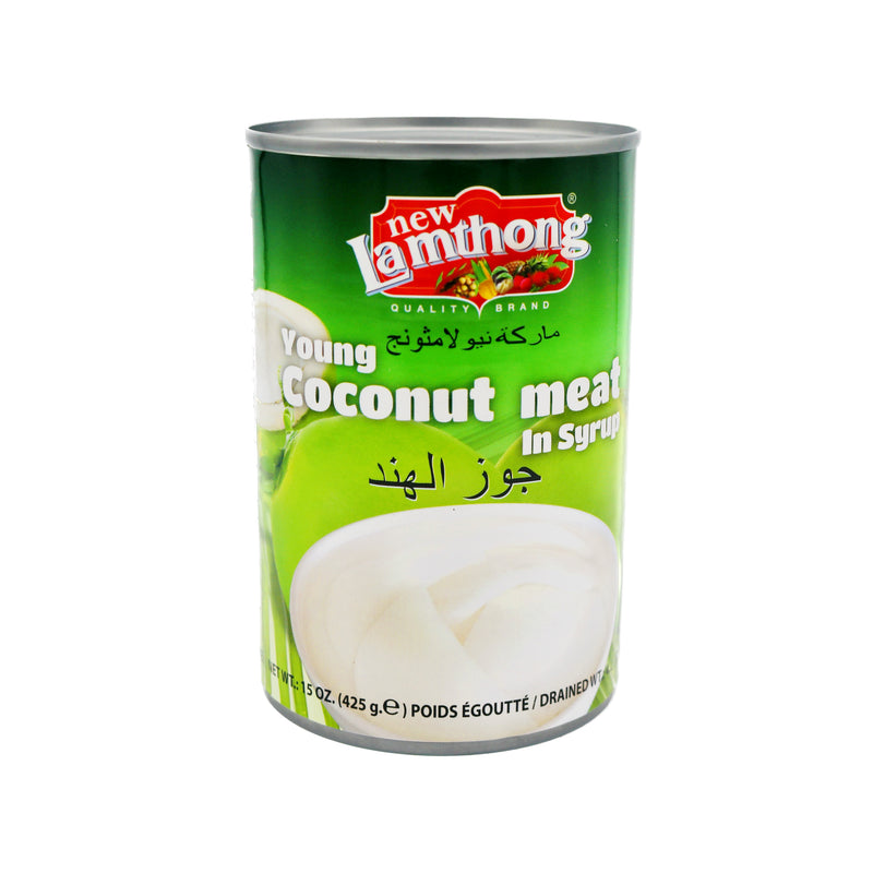 New Lamthong Young Coconut Meat in Syrup 425g | Tuk Tuk Mart