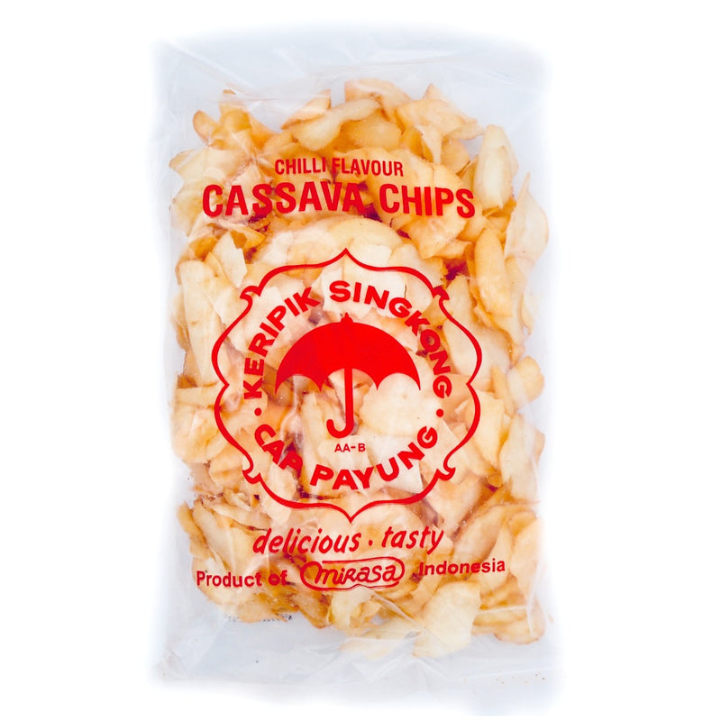 Umbrella Brand Cassava Chips Chilli Flavour 250g | Tuk Tuk Mart