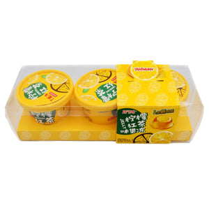 Yo!Man Lemon Tea Pudding with Sugar & Sweetener 超友味檸檬紅茶布丁三連杯 (125g*3Pcs) 375g | Tuk Tuk Mart