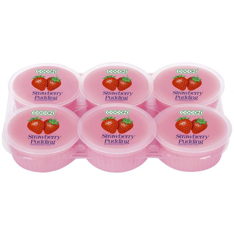 Cocon Strawberry Flavoured Pudding 480g (6x80g) | Tuk Tuk Mart