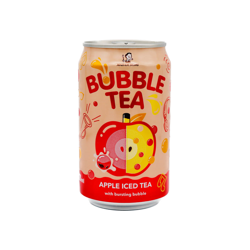 *Madam Hong Bubble Tea Apple Iced Tea 蘋果氣泡冰茶 320ml | Tuk Tuk Mart