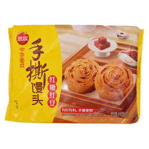 Synear Brown Sugar and Red Bean Bun 思念紅糖紅豆手撕饅頭 400g (Frozen) | Tuk Tuk Mart