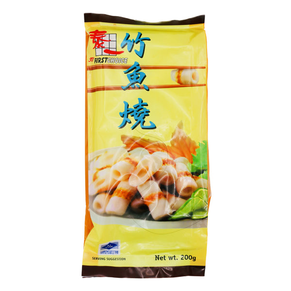 First Choice Imitation Squid Roll (Chikuwa) 泰一竹魚燒 200g (Frozen) | Tuk Tuk Mart