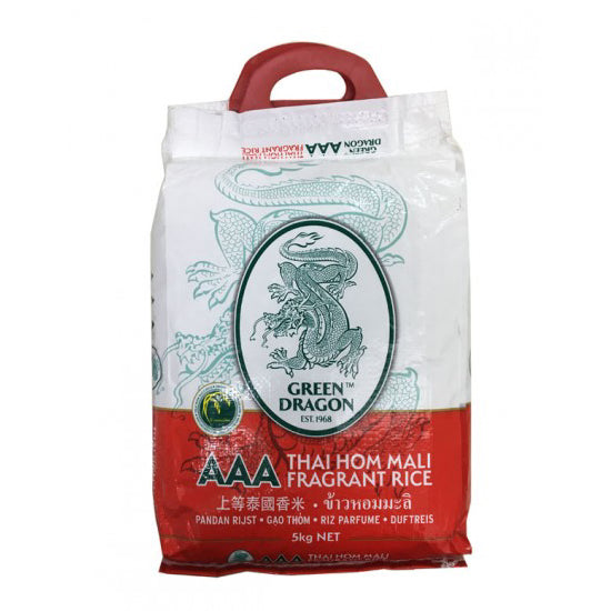 Green Dragon Thai Hom Mali Fragrant Rice 5kg | Tuk Tuk Mart
