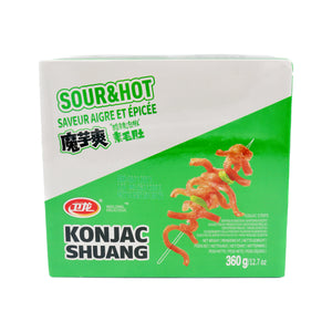 Wei Long Konjac Strips Hot & Sour Flavoured with Sugars 衛龍魔芋爽酸辣味 (18g*20Pcs) 360g | Tuk Tuk Mart