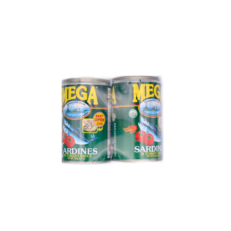 Mega Sardines in Tomato Sauce 310g (155gx2) | Tuk Tuk Mart