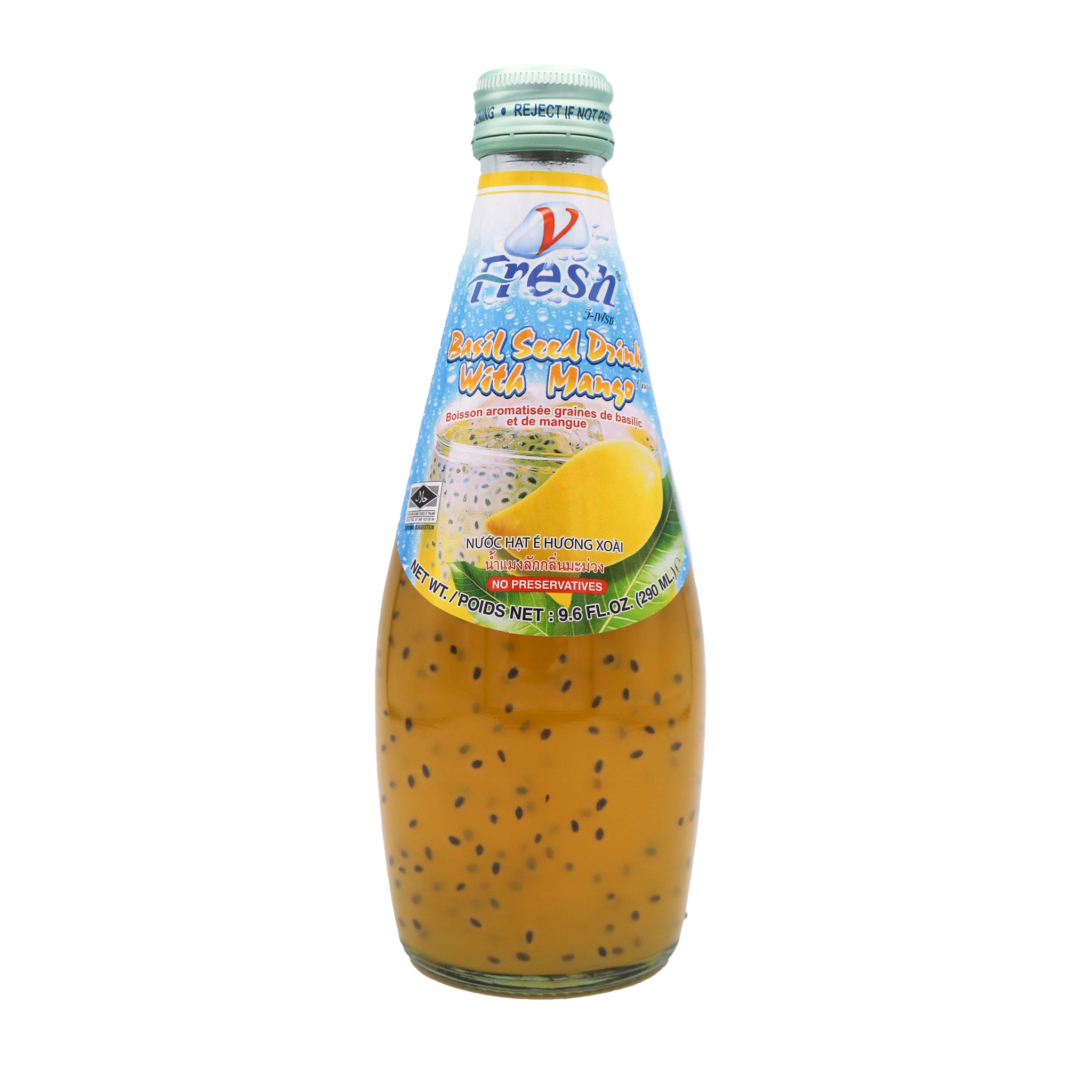 V Fresh Mango Drink with Basil Seed 290ml Tuk Tuk Mart