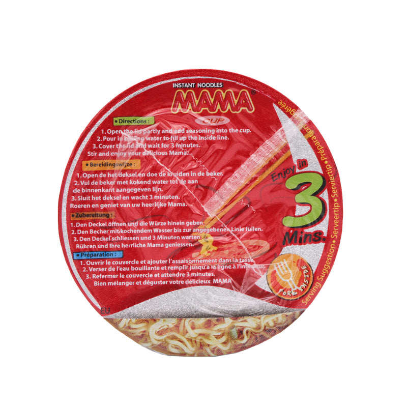 MAMA Oriental Style Instant Cup Noodles Shrimp Creamy Tom Yum Flavour 70g - Tuk Tuk Mart
