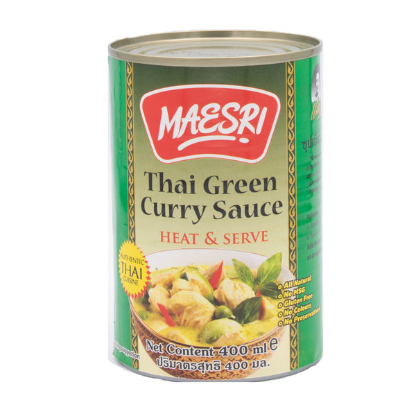 Maesri Thai Green Curry Sauce 400ml | Tuk Tuk Mart