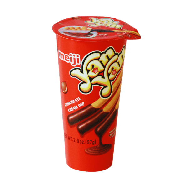 Meiji YanYan Creamy Chocolate Flavoured Dip Biscuit 50g | Tuk Tuk Mart