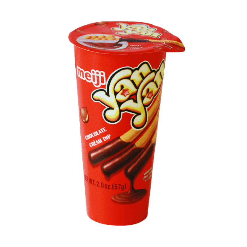 Meiji YanYan Creamy Chocolate Flavoured Dip Biscuit 50g | Tuk Tuk Mart