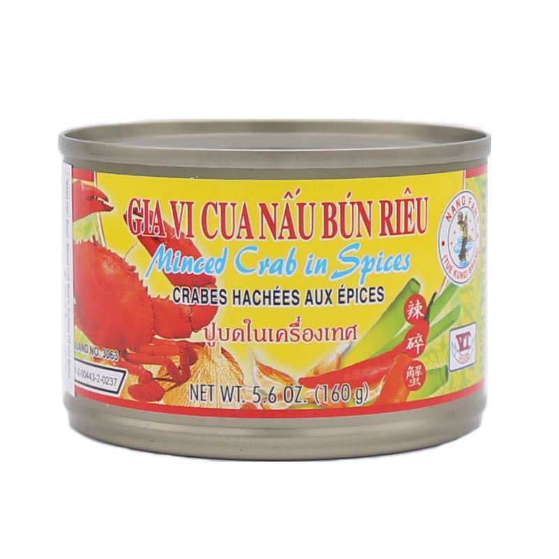 Nang Fah Brand Minced Crab Meat in Soybean Oil & Spices 160g | Tuk Tuk Mart